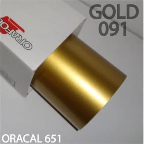 Jual Sticker Stiker Oracal Glossy Metallic Silver Gold Copper