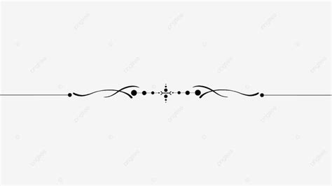 Line Decorations PNG Transparent, Decorative Line Black Simple ...