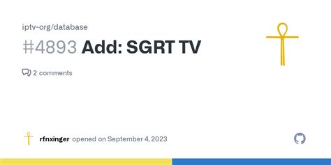 Add SGRT TV Issue 4893 Iptv Org Database GitHub