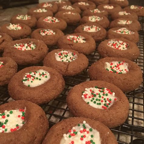 Santa S Chocolate Thumbprint Cookies Recipe Allrecipes