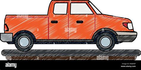 Pick Up Vehicle Vector Illustration Graphic Design Stock Vector Image