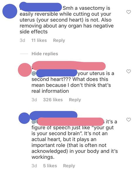 On An Instagram Post About A Girl With A Severe Medical Condition Pcos