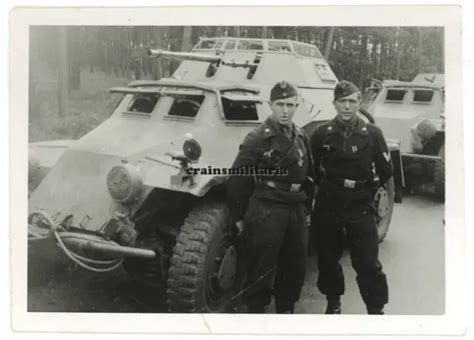 ORIG FOTO A L A Panzeraufklärer SdKfz 222 Panzerspähwagen in