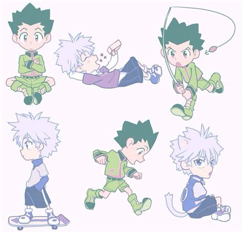 Gon and Killua chibi ~Hunter X Hunter | Hunter x hunter, Anime, Anime chibi