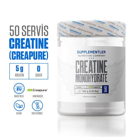 Supplementler Creatine Creapure 250 Gr Kreatin Monohidrat