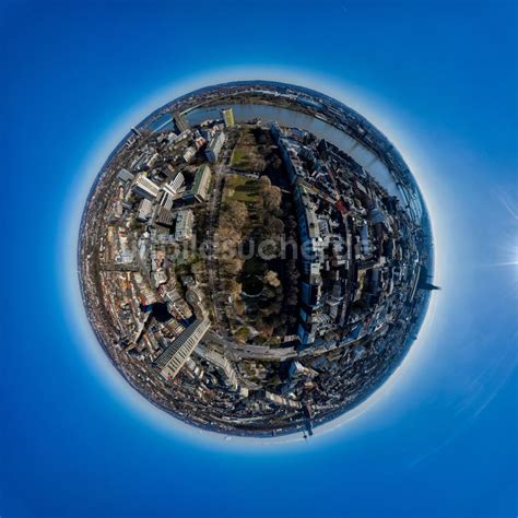 Köln aus der Vogelperspektive Fish Eye Perspektive Wohngebiets