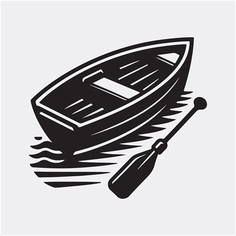 Dingy boat icon silhouette art illustration 46523591 Vector Art at Vecteezy