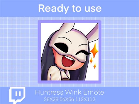 Huntress Wink Dbd Emote Twitch Emote Etsy Uk