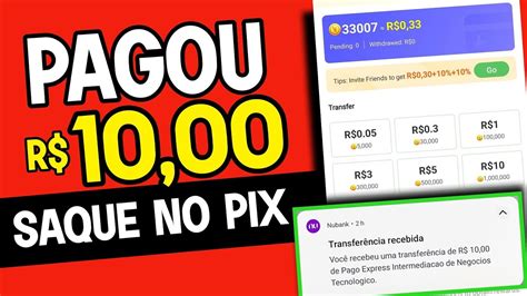 Pagou R No Pix Baixou Sacou Na Hora Novo App De Ganhar