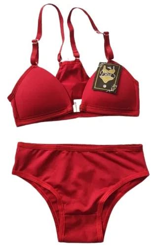 Kit Conjuntos Infantil Lingerie Menina Moça Bojo Parcelamento sem juros