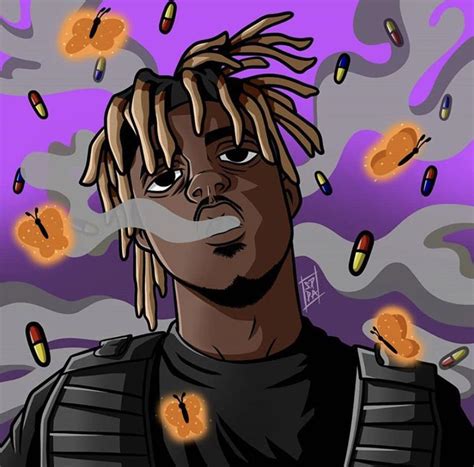 Purple Moncler R JuiceWRLD