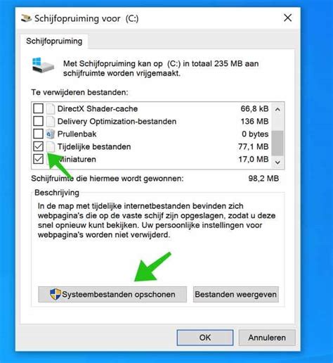 Windows Cache Legen Tijdelijke Bestanden Opruimen PC Tips