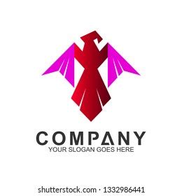 Red Eagle Logo Design Illustration Stock Vector (Royalty Free ...