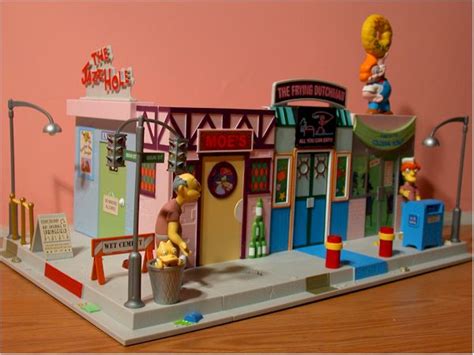 Review And Photos Of World Of Springfield Simpsons Main Street Play Set