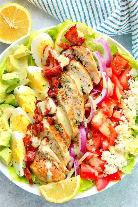 Chicken Cobb Salad Recipe Crunchy Creamy Sweet