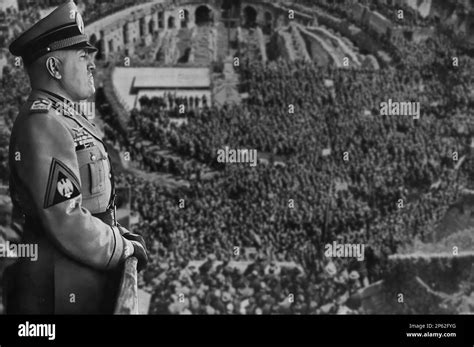 Benito Mussolini The Duce Protagonist Of The Tragic And Disastrous