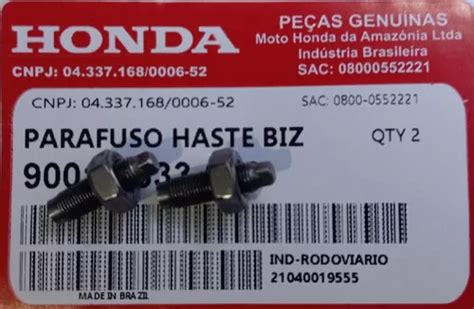 Parafuso Regulagem V Lvula Biz Biz Original Honda