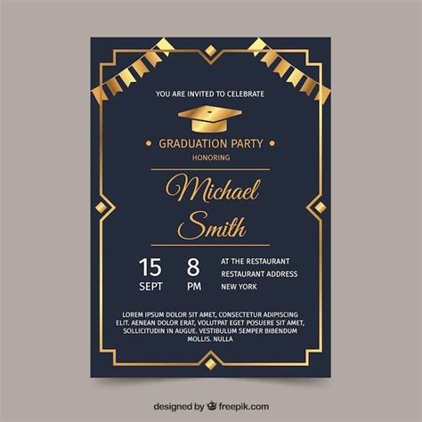 Imágenes de Tarjetas Invitacion Graduacion Descarga gratuita en Freepik