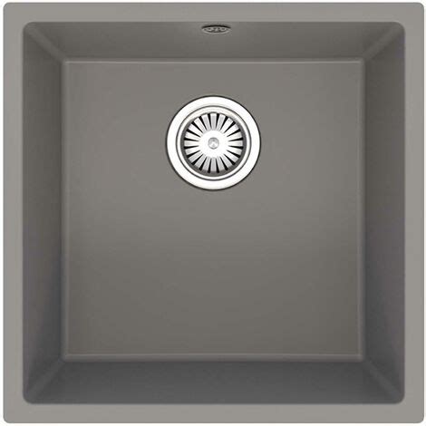 Inset Undermount Composite Kitchen Sink In Grey 440 X 440 SIA UM10GR