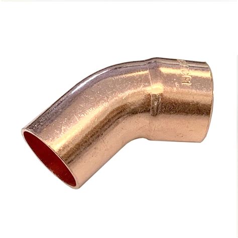 15mm 45 Degree Obtuse Street Elbow End Feed Copper Embrass Snh