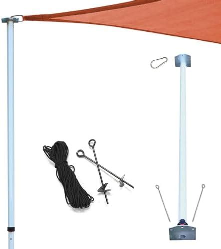 Amazon King Canopy Sun Shade Sail 9 Feet Extension Pole Kit