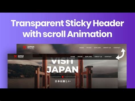 How To Create A Transparent Sticky Header In Wordpress With Elementor