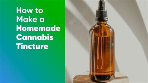 How to Make a Homemade Cannabis Tincture | Recipes - Where's Weed Blog