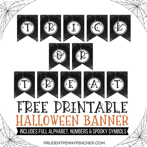 Free Printable Halloween Banner - Prudent Penny Pincher