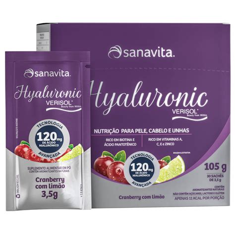 Hyaluronic Verisol 30 sachês Sanavita Meu Mundo Fit