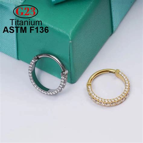 Anillo De Titanio G Astm F Para La Nariz Para Mujer Piercing De