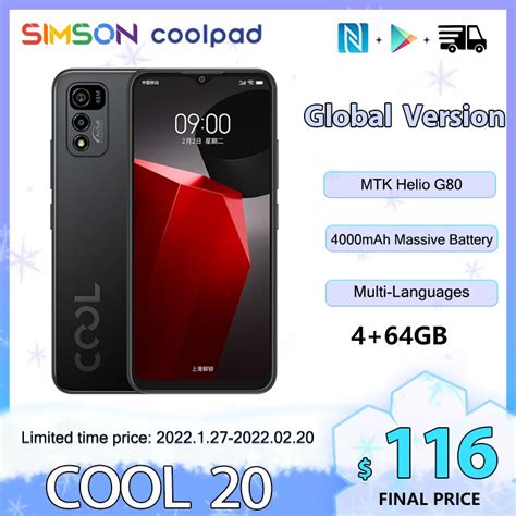 Coolpad Cool Global Rom Version Smartphone Mtk Helio G Gb