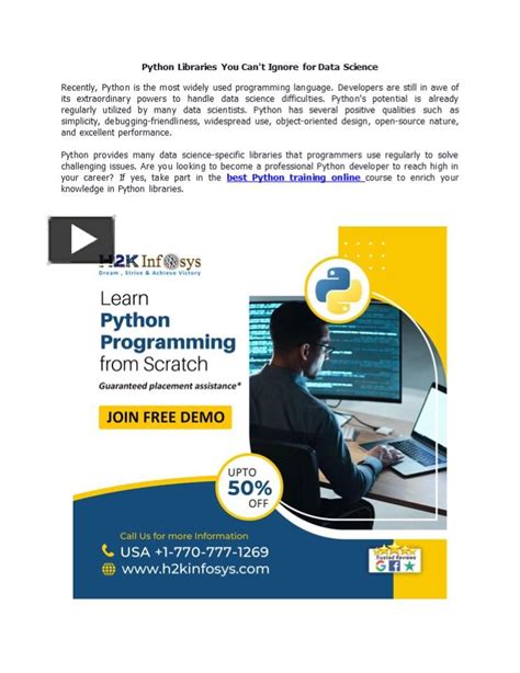 Ppt Python Libraries You Can T Ignore For Data Science Powerpoint