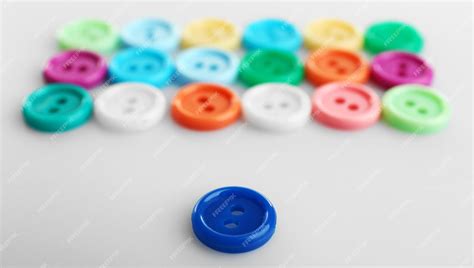 Premium Photo | Colorful buttons isolated on white