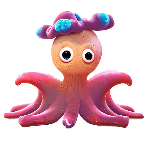 Super Adorable Small OCTOPUS Pixar Cartoon · Creative Fabrica