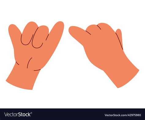 Pinky Promise Hands Gesturing Concept Royalty Free Vector