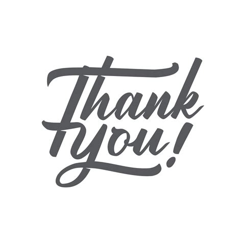 Thank You Handwritten Hand Drawn Lettering Thank You Typography