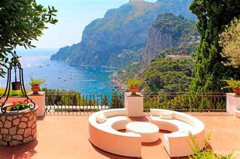 View From The Balcony On The Island Of Capri Jigsaw Puzzle Countries