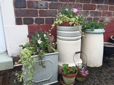 Painted Chimney Pots To Add A Bit Of Chic To A Small Garden Chimney