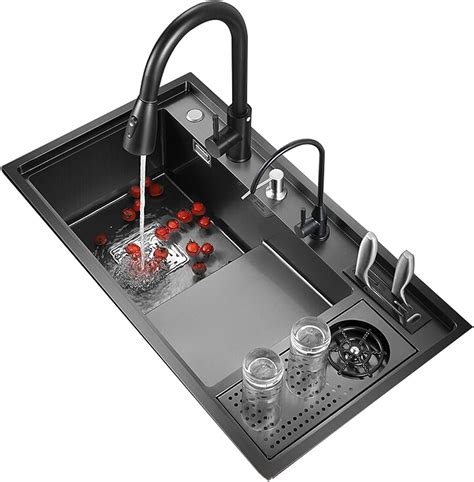 Kitchen Sink Nano Stepped Sink Vegetable Basin Single Sink Workstation