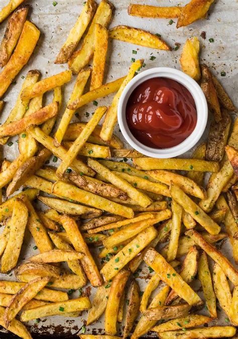 Homemade French Fries Crispy Baked Fries