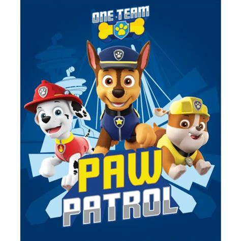 PLAID POLAIRE PAT Patrouille Couverture Polaire 140 X 100 Paw Patrol