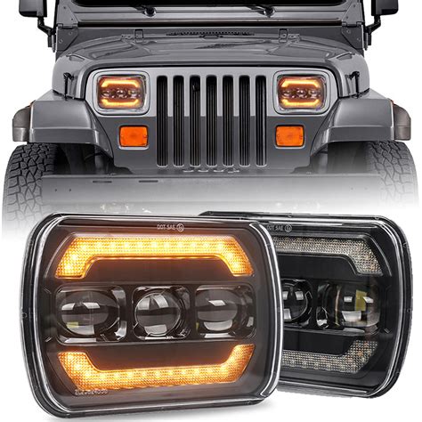 Rectangle H6054 Led Headlights 5×7 7×6 Headlamp Hilow Sealed Beam