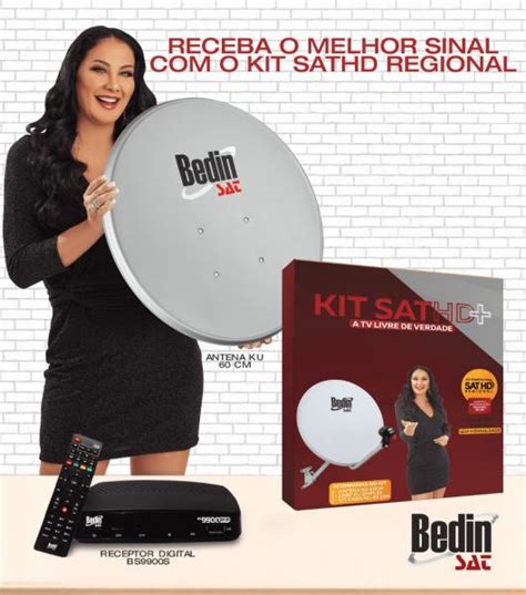 Kit Antena Parab Lica Digital C Receptor Sat Hd Regional Bs Bedin