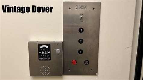 Vintage Dover Hydraulic Elevator In An Apartment Building In Chicago