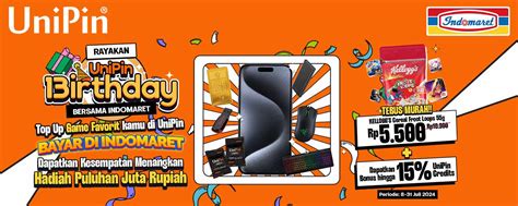 Unipin Rayakan Unipin Irthday Top Up Game Dan Bayar Di Indomaret