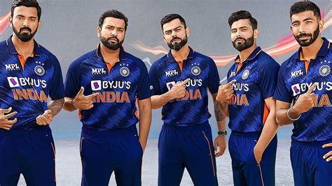 Billion Cheers Jersey Bcci Unveils Team India S New Kit For T World