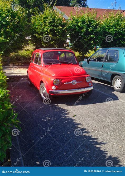 Vintage Italian Fiat 500 Car Editorial Photography Image Of Parked Shiny 195288707