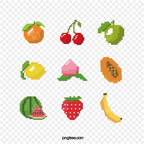 Pixel Art Grid Orange Fruit Pixel Art Grid Gallery Images