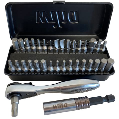 Wiha 74996 14 Revs Ratchet And Bit Set 35 Piece