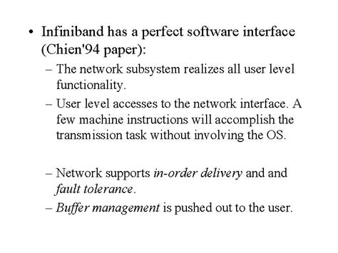 Infiniband architecture Specification Infiniband architecture ...